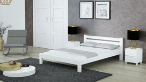 Fenyő ágy 140x200 Ajza fehér