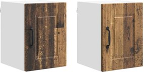 vidaXL Konyhaszekrény polcokkal 2 pcs Öreg fa 30 x 31 x 40 cm Faanyag