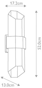 Quoizel QZ-CHASM-L-BKW - LED Kültéri lámpa CHASM 2xLED/9,5W/230V IP44