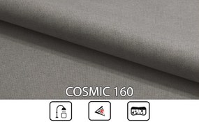 Franciaágy  Boxspring 160 cm Milagros 1 (szürke) (matraccal és tárolóhellyel). 1046741