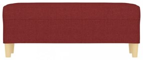 bordó szövet pad 100 x 35 x 41 cm