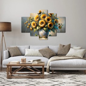 Kép – Napraforgós váza (150x105 cm)