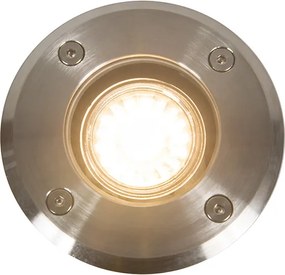 Kültéri talajszpot acél 11cm IP67 - Basic Round