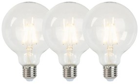 3 db E27-es szabályozható LED izzó G95 5W 470lm 2700K készlet