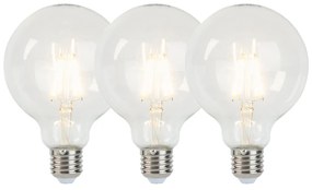 3 db E27 tompítható LED-izzólámpa G95 5W 470 lm 2700K