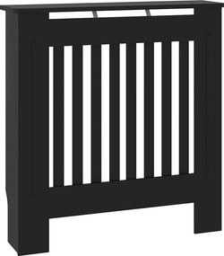 vidaXL Radiátor fedezék Fekete 78 x 19 x 81,5cm Faanyag