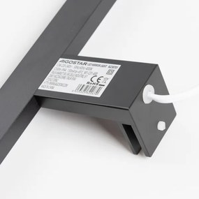 Aigostar - Fürdőszobai LED tükörvilágítás LED/12W/230V 4000K 60 cm IP44 fekete