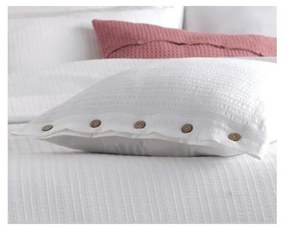 Fehér kétszemélyes-hosszabbított renforcé pamut ágyneműhuzat 240x220 cm Como Striped – Mila Home Luxury