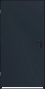 Kültéri acél ajtó tokkal 80x200cm antracit tömör