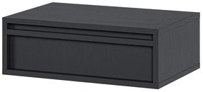 Éjjeliszekrény Evane E1 (fekete). 1100190