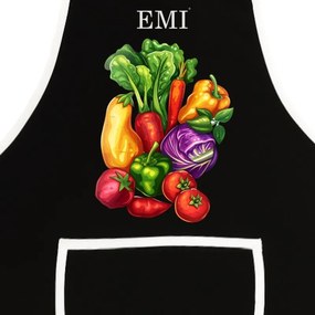 EMI Farmy konyhai kötény, Fekete