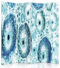 Gario Paraván Kék minta Méret: 145 x 170 cm, Kivitelezés: Forgó paraván 360°