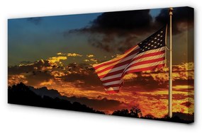 Canvas képek Flag Egyesült Államok 120x60 cm