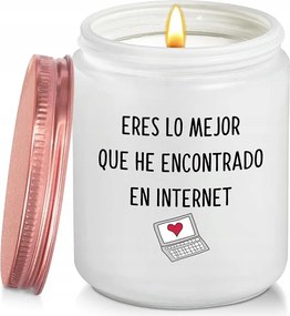 Levendula Illatú Gyertya 200ML Befőttes Üveg Természetes Illatgyertya