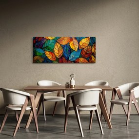 Kép - Levélmozaik (120x50 cm)