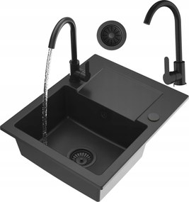 Fabro Egykamrás Gránit mosogató csaptelep konyhai csaptelep