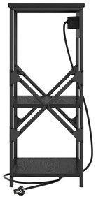 Éjjeli Szekrények 2 pcs Musta tammi 41 x 31 x 76 cm Faanyag