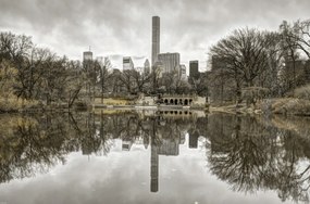 Poszter 86,4x56,8cm Alsó-Manhattan panoráma a Central Parkból 2, Assaf Fra
