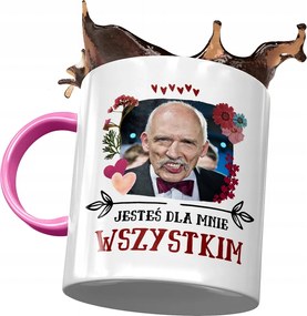 Rózsaszín Janusz Corwin Mikke Bögre Ajándék Nyomtatott Fotóval