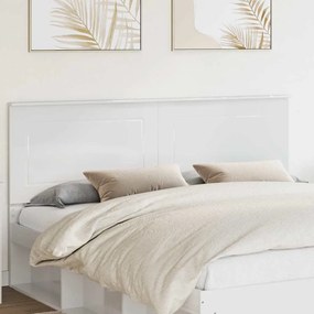 Fejtámla fejtámlával Fényes Fehér 180 cm Faanyag