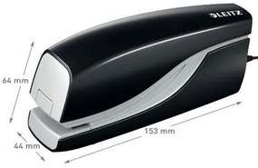 Tűzőgép, elektromos, No. 10, 10 lap, LEITZ Nexxt 5532, fekete (E55320095)