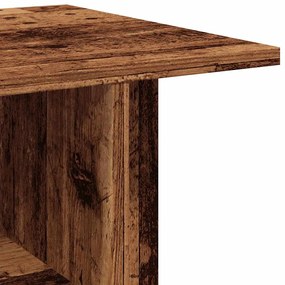 antik fa színű szerelt fa TV-szekrény görgőkkel 80 x 40 x 45 cm