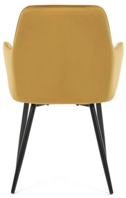 Sárga Bársony Étkezőszék. DCH-215 YEL4