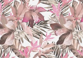 Flizelin Dekoratív fotótapéta Hálószobába Egzotikus virágok 312x219