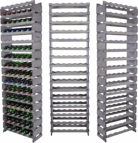 Bortartó állvány moduláris palacktartó 16x6 építs, mint az impregnáló kockák