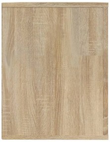 sonoma tölgy színű szerelt fa cipőtartó 75x35x45 cm
