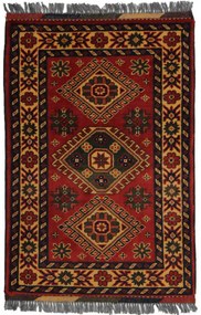 Afgán szőnyeg barna Kargai 61x89 kézi csomozású keleti szőnyeg
