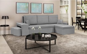 NEVADA Kinyitható sarokkanapé Világosszürke