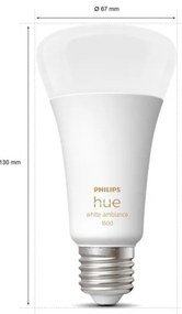 LED Dimmelhető izzó Philips Hue WHITE AMBIANCE E27/13W/230V 2200-6500K