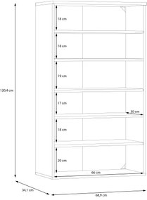 ETON cipőszekrény, artisan tölgy