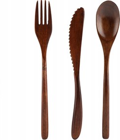 Fa Többhasználatos Evőeszköz Készlet