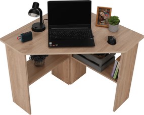 PC asztal, sarok, tölgy sonoma, RONY NEW