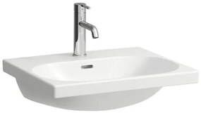 Laufen Lua mosdótál 55x46 cm fehér fényes felülettel akkumulátor lyuk középen H8100820001041