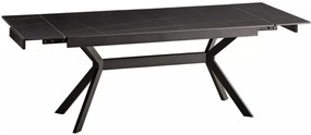 Imperia bővíthető étkezőasztal fekete 180-240 cm