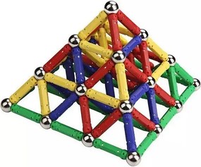 Kreatív mágneses építőkockák - 157 darabos készlet
