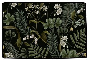 Lábtörlő 45x75 cm White and Green Beauty – Butter Kings