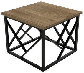 WODA konferenciai asztal 42x53 cm barna/fekete