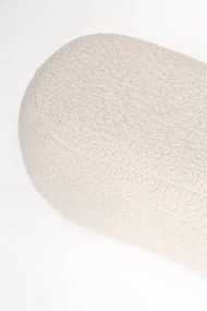 Krémszínű buklé párnázott pad Noxx – White Label