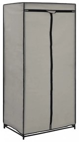szürke ruhásszekrény 75 x 50 x 160 cm