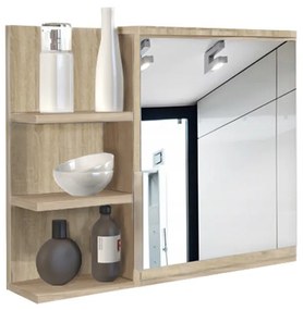 Adino II NEW fürdőszobai tükrös szekrény - Sonoma
