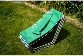 2 db összecsukható tengerparti napozóágy SAND, zöld csíkos