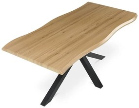 Étkezőasztal Vadtölgy/Fekete Színben. 180x90cm. HT-F4618 OLW