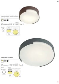 Redo 90006 - LED Kültéri mennyezeti lámpa SKOR LED/16W/230V IP54 barna