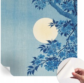 Öntapadós tapéta Fali furnér 3D hatás Virágos hold 250x250 cm