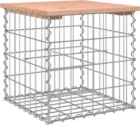 vidaXL tömör duglászfenyő gabion kerti pad 43x44x42 cm
