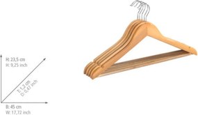 Fa vállfa szett 5 db-os Eco – Wenko